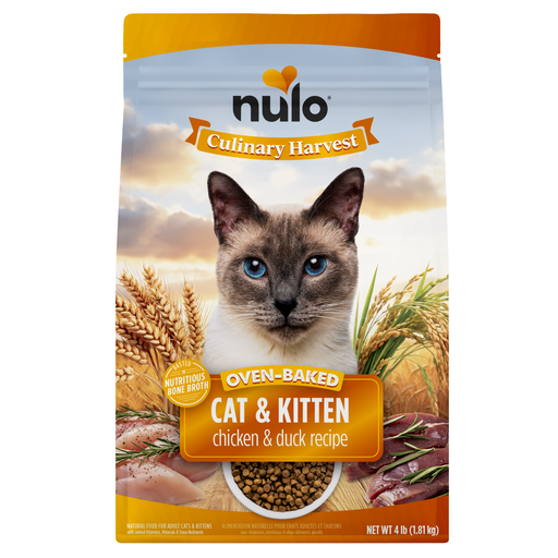 Nulo Culinary Harvest Chicken & Duck Recipe for Cats - 4 lb bag - front package
