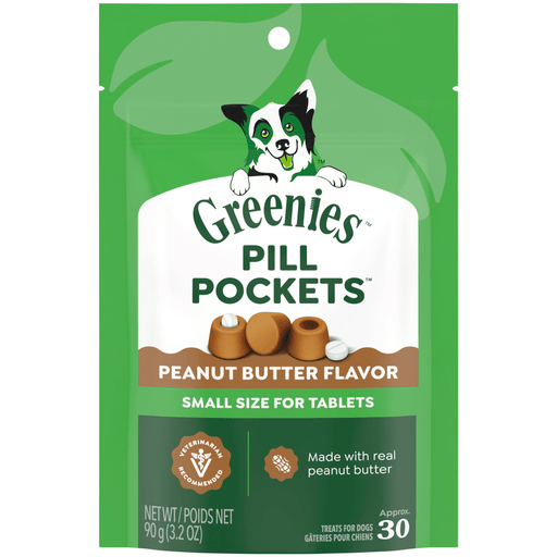 Greenies Canine Pill Pockets Peanut Butter Tablet — manufacturer recipe-family image; package size may differ