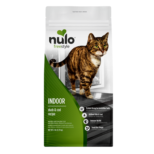 Nulo FreeStyle Indoor Duck & Cod Recipe for Cats - 2 lb bag - front package