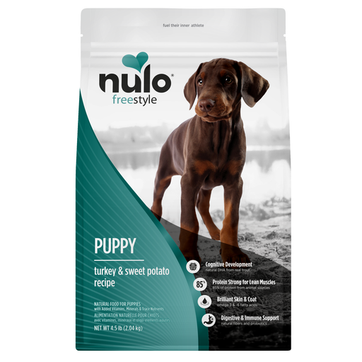 Nulo FreeStyle Puppy Turkey & Sweet Potato Recipe for Dogs - 4.5 lb bag - front package