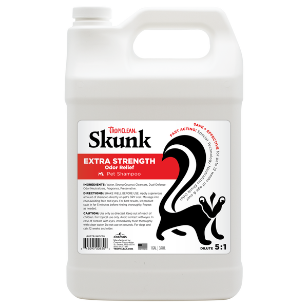 TropiClean Skunk Odor Control Shampoo, 1 gal — 1 gal retail package