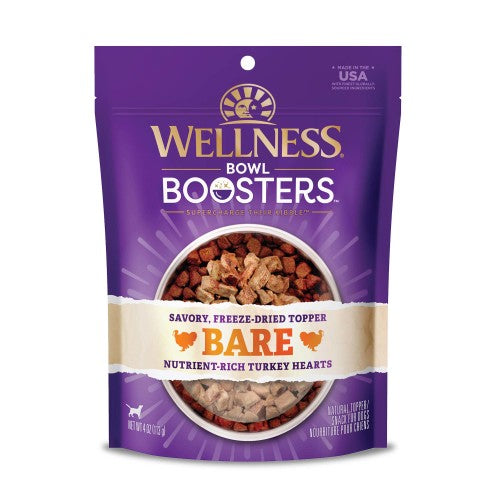 Wellness Bowl Boosters BARE Nutrient-Rich Turkey Hearts — 4-oz package; One 4-oz retail package