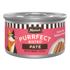Merrick Purrfect Bistro Grain Free Salmon Pate High Protein Wet Cat Food — manufacturer recipe packaging; individual container shown, sold by the full case