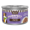 Merrick Purrfect Bistro Grain Free Rabbit Pate High Protein Wet Cat Food — manufacturer recipe packaging; individual container shown, sold by the full case