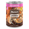 Merrick Chunky Grain Free Carver's Delight Dinner in Gravy — manufacturer recipe packaging; individual container shown, sold by the full case