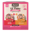Merrick Lil’ Plates Dinner Duo 12 Tray Variety Pack - Itsy Bitsy Beef Stew + Petite Pot Pie — manufacturer recipe packaging