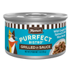 Merrick Purrfect Bistro Wild-Caught Cod, Spinach and Wild Rice Grilled in Gravy Wet Cat Food can packaging