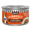Merrick Purrfect Bistro Stewed Chicken, Beef and Carrot in Gravy Wet Cat Food can packaging