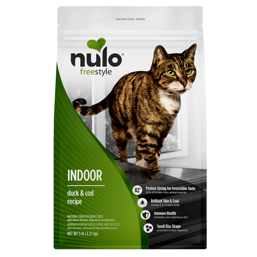 Nulo FreeStyle Indoor Duck & Cod Recipe for Cats - 5 lb bag - front package