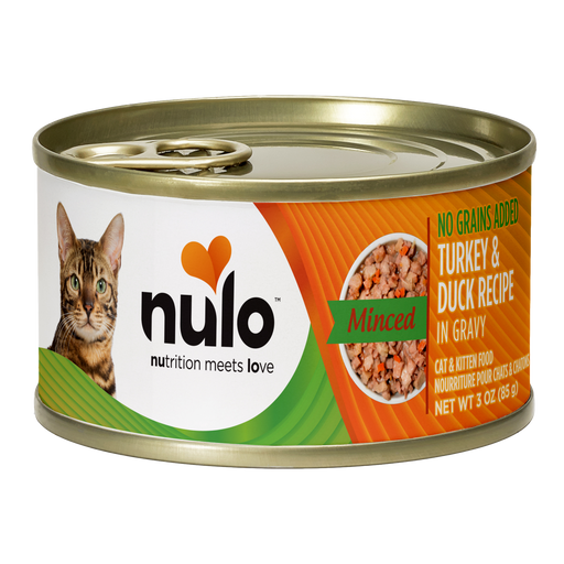 Nulo Minced Turkey & Duck Recipe for Cats - 3 oz can - front package