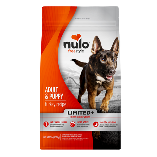 Nulo FreeStyle Limited+ Turkey Recipe for Dogs - 10 lb bag - front package