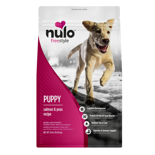 Nulo FreeStyle Puppy Salmon & Peas Recipe for Dogs - 24 lb bag - front package