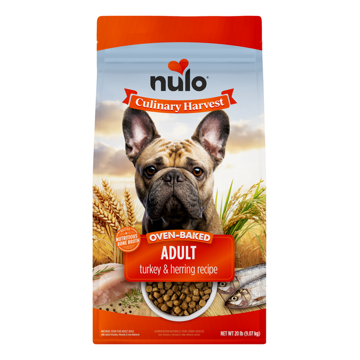 Nulo Culinary Harvest Baked Turkey & Herring Adult Dry Dog Food, 20 lb