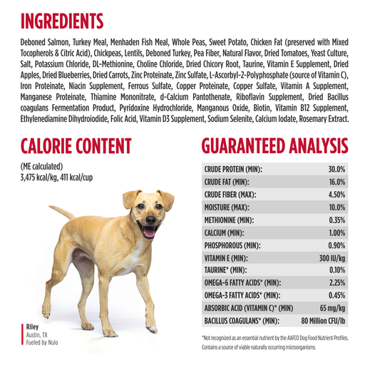 Nulo FreeStyle Grain-Free Salmon & Peas Adult Dry Dog Food, 11 lb