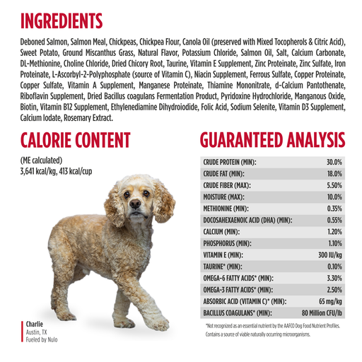 Nulo FreeStyle Limited+ Grain-Free Salmon Puppy & Adult Dry Dog Food, 10 lb