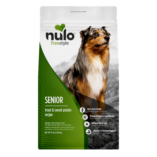 Nulo FreeStyle Senior Grain-Free Trout & Sweet Potato Dry Dog Food, 11 lb