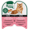 NUTRO Perfect Portions Salmon & Chicken Recipe Paté Wet Cat Food, 2.64 oz package front; sold as case of 24 twin trays