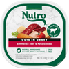 NUTRO NATURAL CHOICE Simmered Beef & Potato Stew Recipe Wet Dog Food, 3.5 oz package front; sold as case of 24 trays