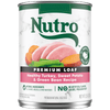 NUTRO Premium Loaf Healthy Turkey, Sweet Potato & Green Bean Recipe Wet Dog Food, 12.5 oz package front; sold as case of 12 cans