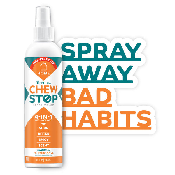 TropiClean Chew Stop Behavior Aid Home Spray, 8oz — 8oz retail package