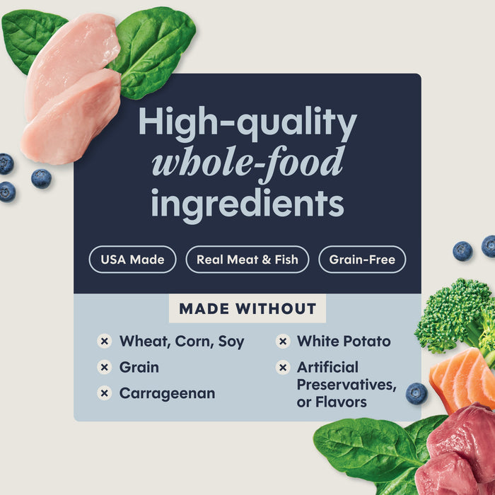 Instinct Flaked Entrées Variety Pack cat  product benefits and recipe information