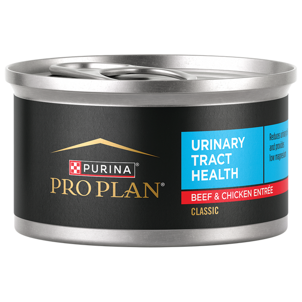 Purina Pro Plan Urinary Tract Health Formula Beef & Chicken Entrée Wet Cat Food — 3-oz, case of 24