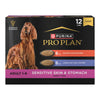 Purina Pro Plan Sensitive Skin & Stomach Wet Dog Food Variety Pack — 13 oz — case of 12