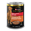 Purina Pro Plan Complete Essentials Adult Beef & Rice Entrée Classic Wet Dog Food — 13-oz, case of 12