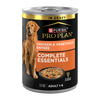 Purina Pro Plan Complete Essentials Adult Chicken & Vegetables Entrée Slices In Gravy Wet Dog Food — 13 oz — case of 12
