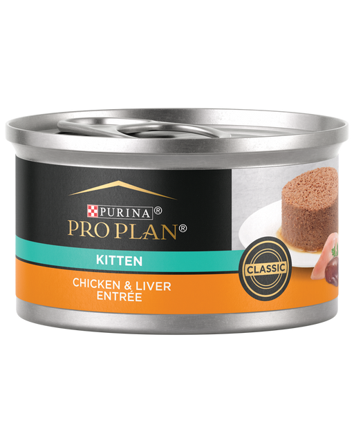 Purina Pro Plan Development Chicken & Liver Entrée Classic Wet Cat Food — 3-oz, case of 24