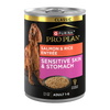 Purina Pro Plan Sensitive Skin & Stomach Salmon & Rice Entrée Classic Wet Dog Food — 13-oz, case of 12