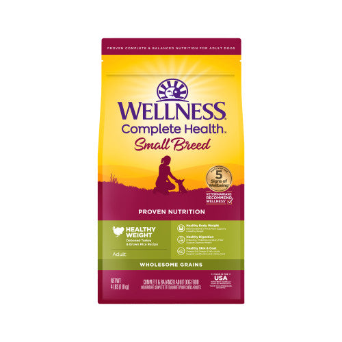 Wellness Complete Health  Small Breed Healthy Weight Turkey & Rice — 4-lb bag; 4-lb bag (one bag)