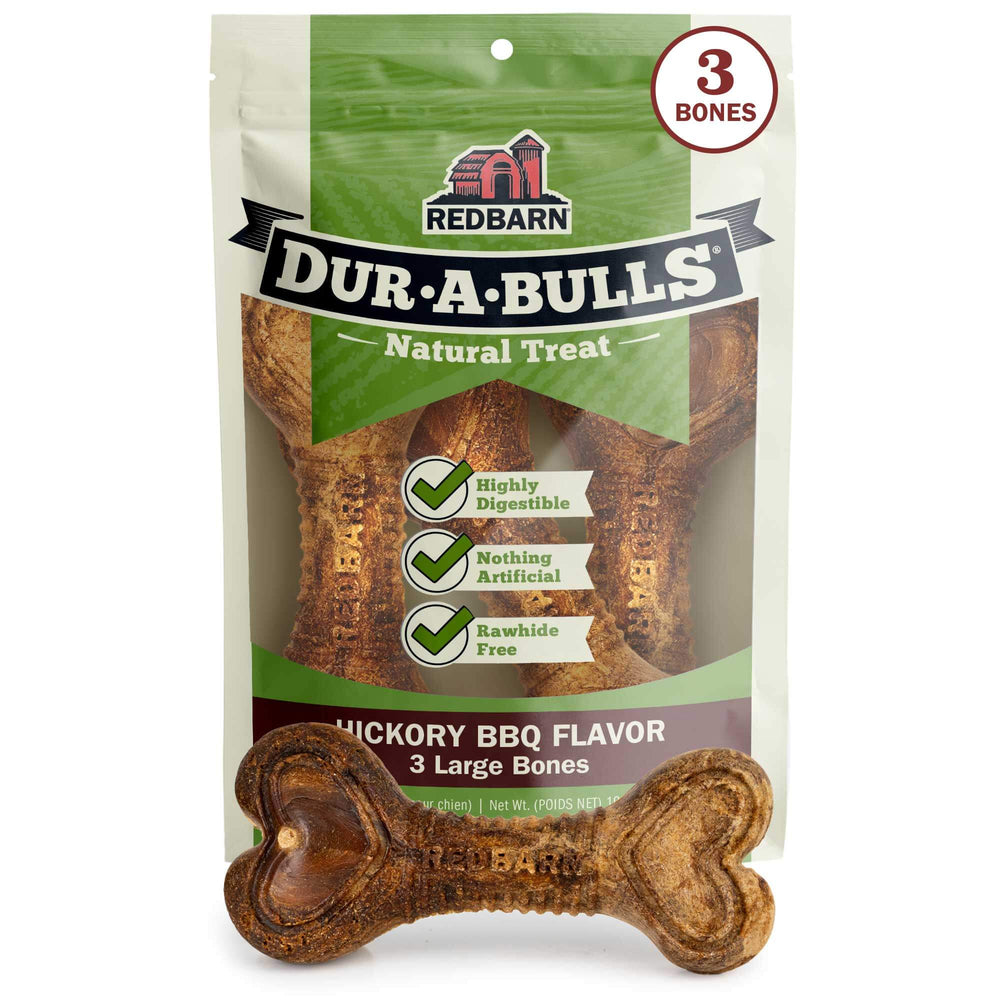 Redbarn Dur-A-Bulls® Bone — Case of 10 — Large -  - 3pks of Bones