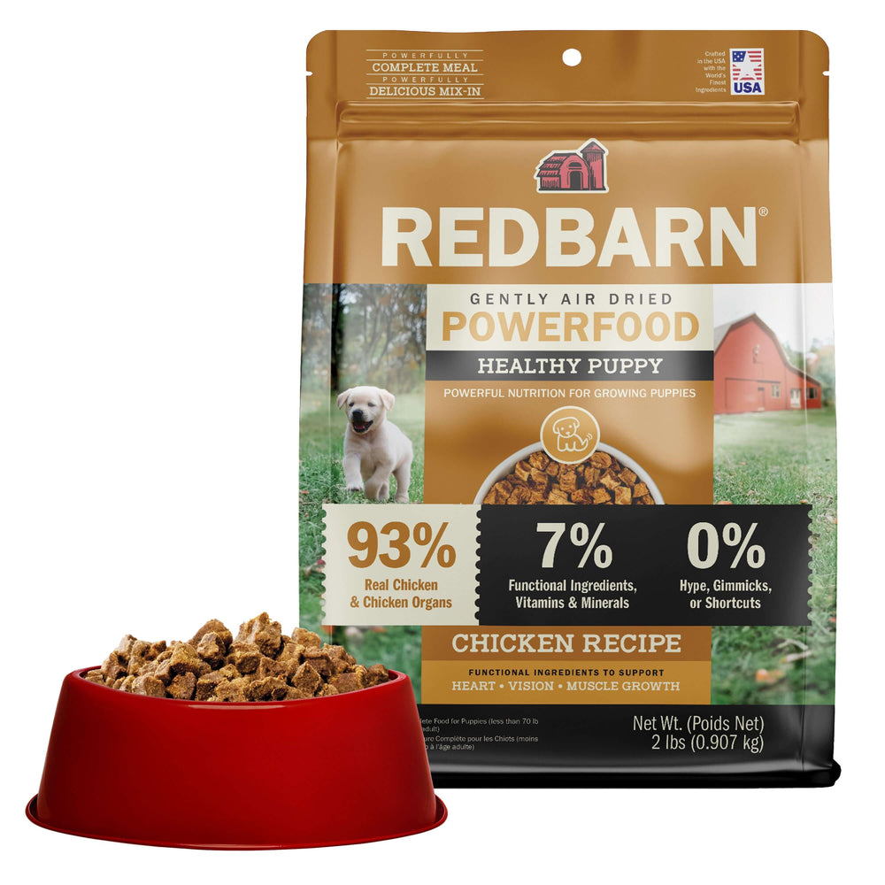 Redbarn Air Dried Powerfood Healthy Puppy Chicken Recipe — Case of 8 — 2lb Bags