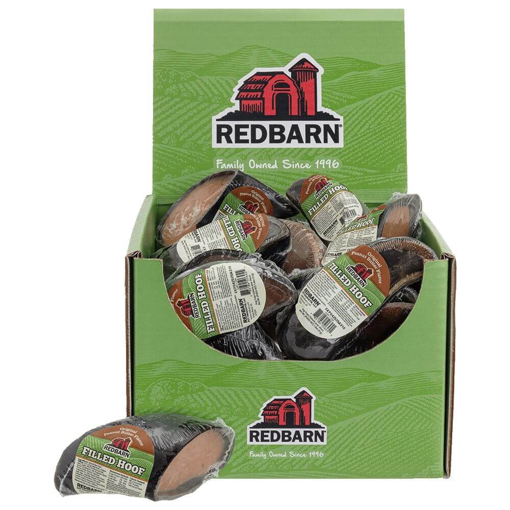 Redbarn Filled Hoof Peanut Butter Flavor — Case of 25 retail units