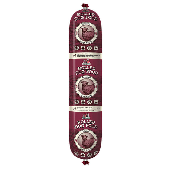 Redbarn Semi-Moist Rolled Food Lamb Recipe — Case of 8 — 4lb