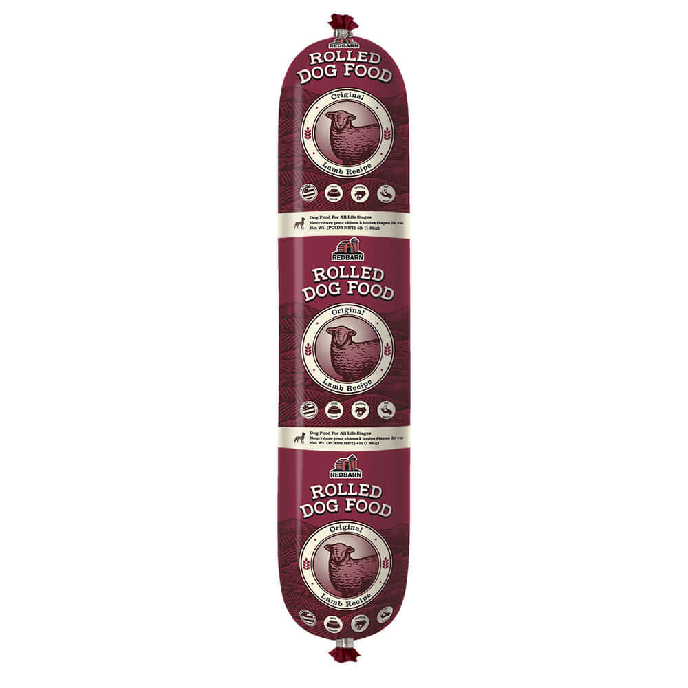 Redbarn Semi-Moist Rolled Food Lamb Recipe — Case of 8 — 4lb