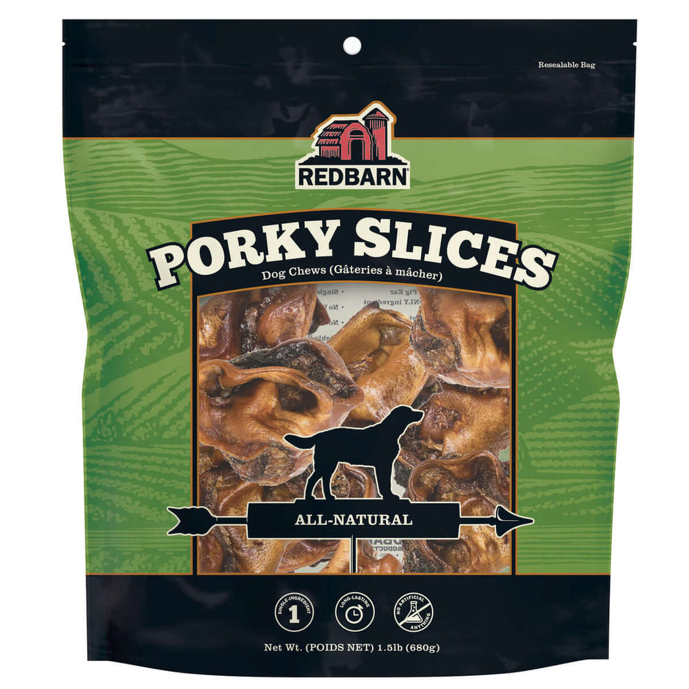 Redbarn Porky Slices — Case of 8 — Bag / 1.5 lb