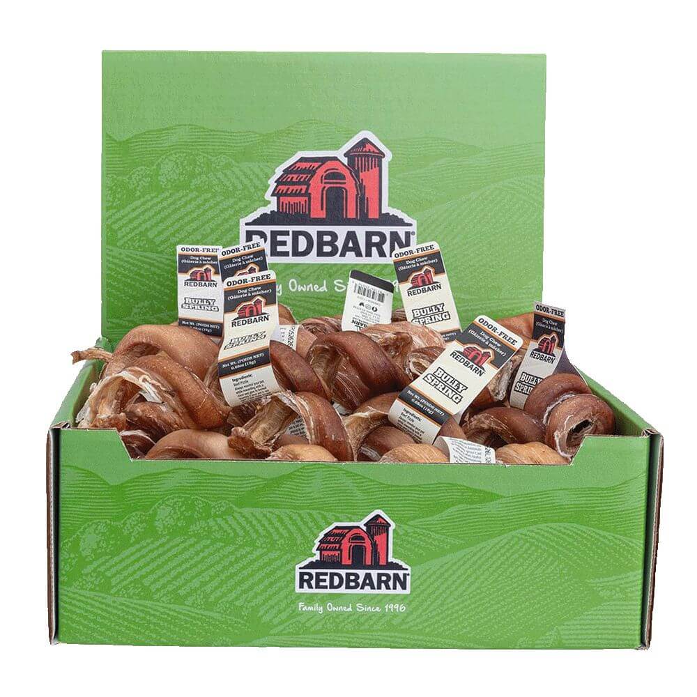 Redbarn Odor-Free Bully Spring — Case of 25 — Regular