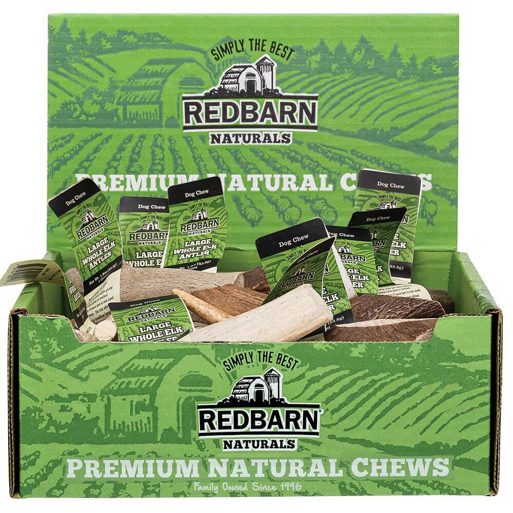 Redbarn Elk Antler — Case of 12 — Large Whole