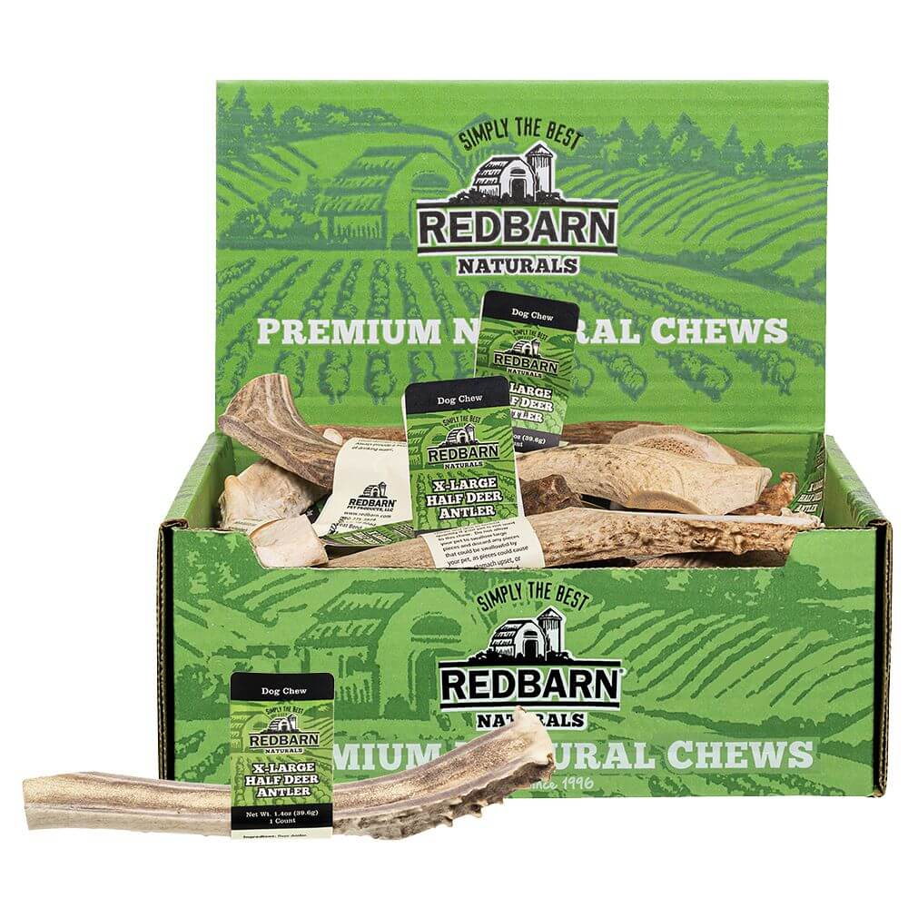 Redbarn Deer Antler — Case of 12 — Half X-Large