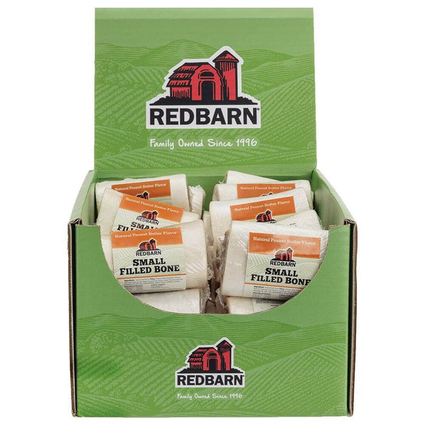 Redbarn Filled Bone Natural Peanut Butter Flavor — Case of 20 — Small