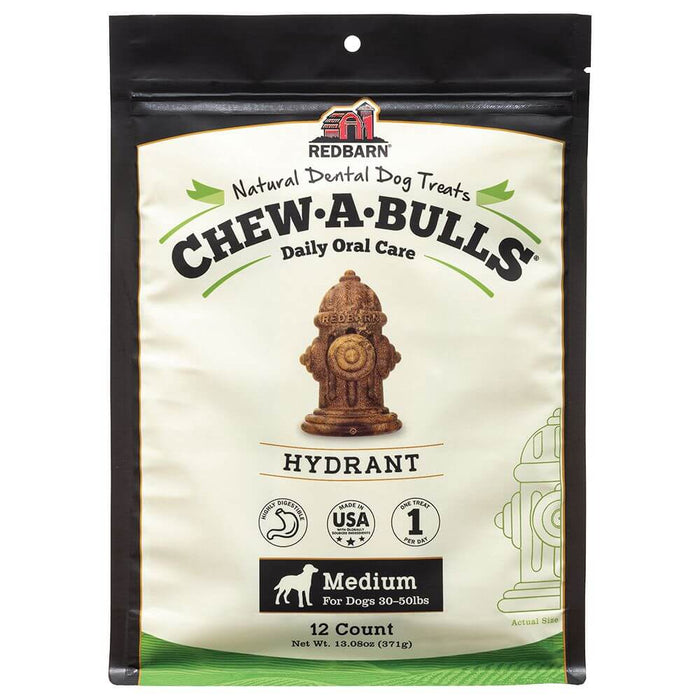 Redbarn Chew-A-Bulls® Hydrant — Case of 10 — Medium 12ct