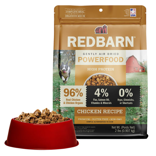 Redbarn Air Dried Powerfood High Protein Chicken Recipe — Case of 8 — 2lb Bag