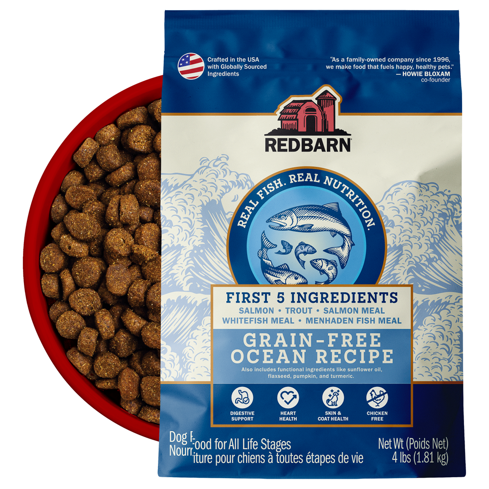 Redbarn First-Five Kibble Grain-Free Ocean Recipe — Case of 5 — 4lb