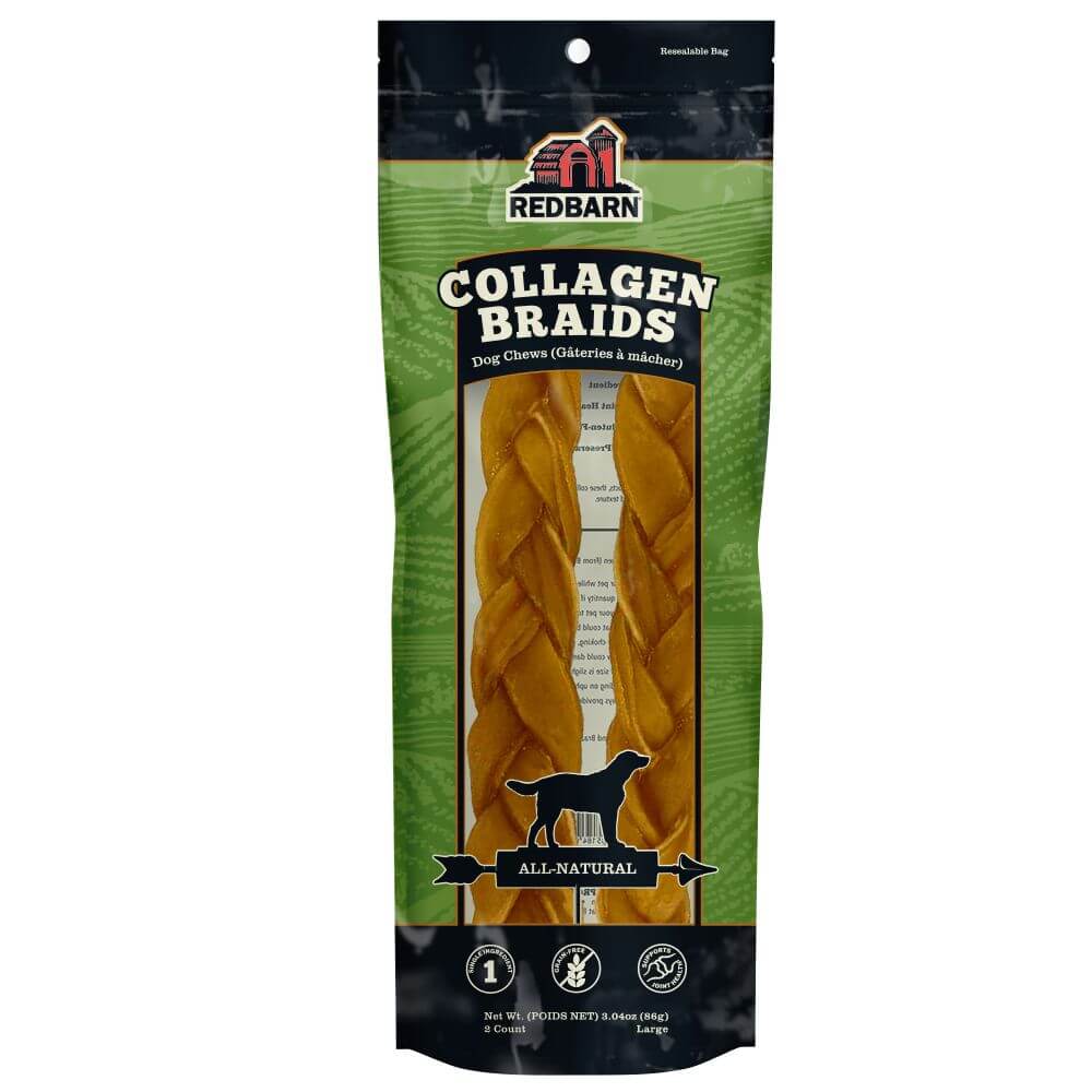 Redbarn Collagen Braid — Case of 10 — Large 2pk