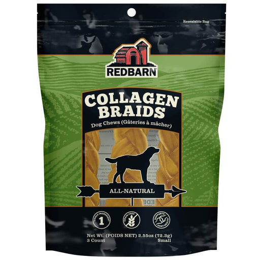 Redbarn Collagen Braid — Case of 15 — Small 3pk