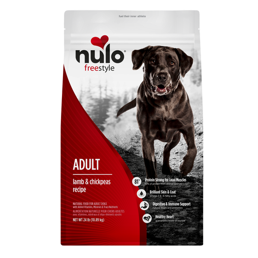 Nulo FreeStyle Lamb & Chickpeas Recipe for Dogs 24 lb - front package