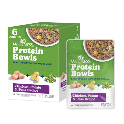 Wellness Protein Bowls Chicken, Potato & Peas — 6.2-oz, case of 12; Case of 12 × 6.2-oz containers