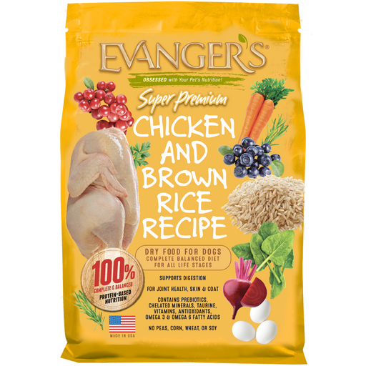 Evanger's Super Premium Chicken with Brown Rice Recipe Dry Dog Food